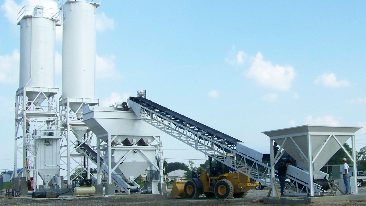 混凝土搅拌站骨料配料输送系统