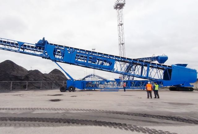 KYD系列履带移动径向转动伸缩式堆料机